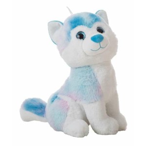 Jouet Peluche Bleu Husky 32 cm