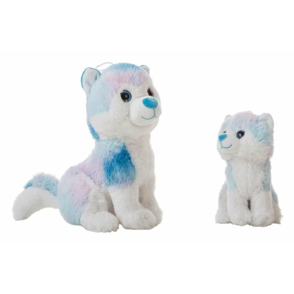 Jouet Peluche Bleu Husky 20 cm