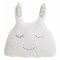 Coussin Blanc 36 x 34 cm Lapin