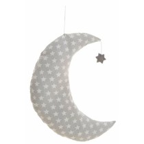 Coussin Lune Gris 38 x 30 cm