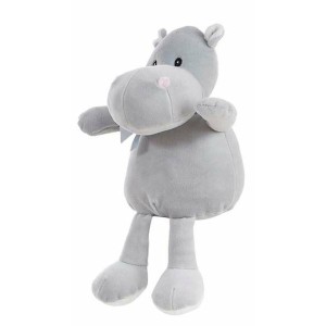 Jouet Peluche Gris Doux Hippopotame 30 cm