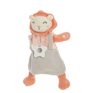 Marionnette en peluche Litière Hochet Lion 35 cm