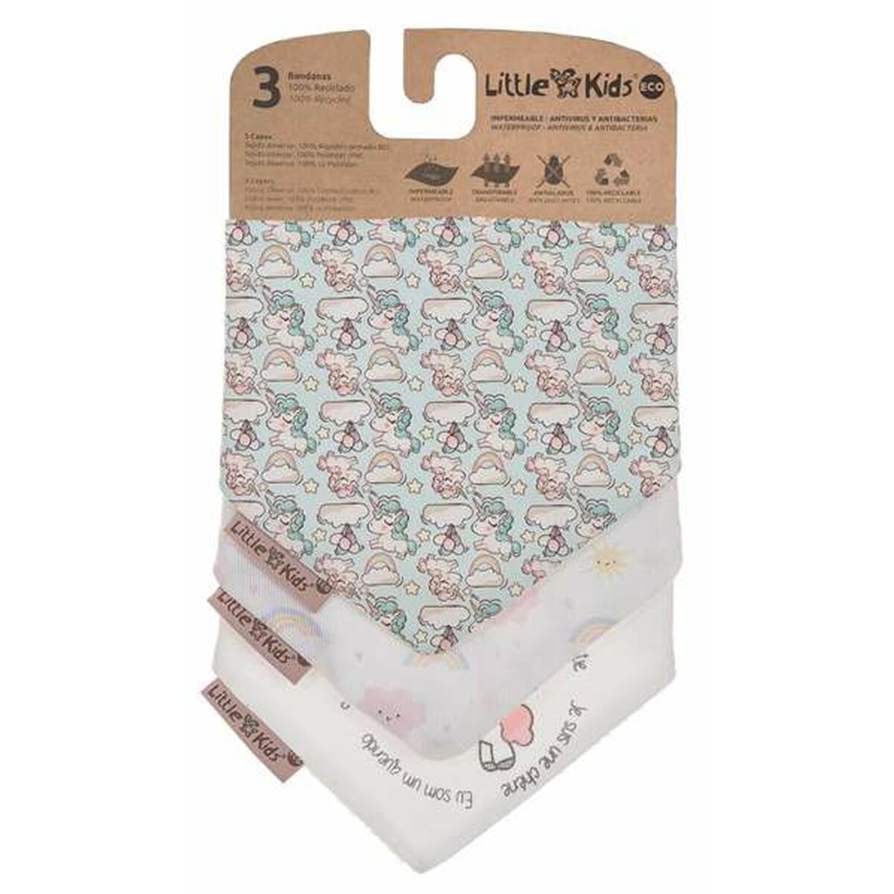 Bib Set Unicorn 42 x 16 cm 3 Pieces