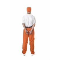 Costume for Adults Orange Male Prisoner XL