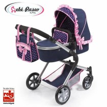 Doll Stroller Reig Combi 62 cm 82 x 79 x 38,5 cm Navy Blue