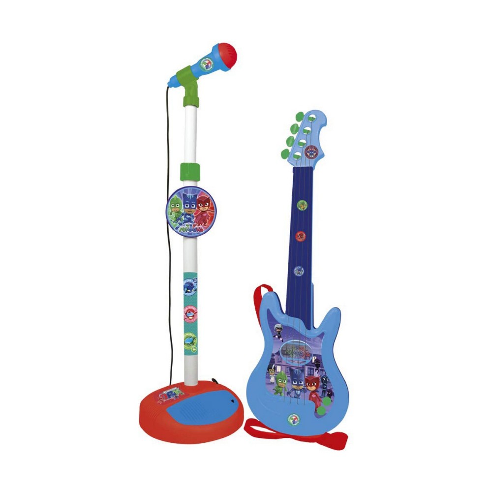 Guitare pour Enfant PJ Masks   Microphone Bleu