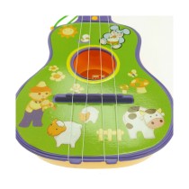 Baby Guitar Reig Purple Green 4 Cords