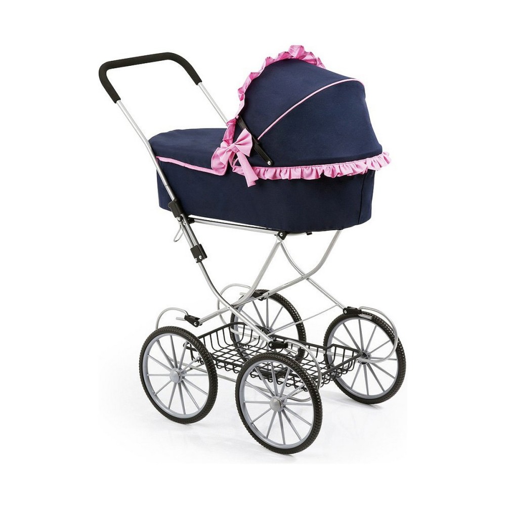 Puppenwägelchen Reig Dolls Pram Marineblau 64 cm