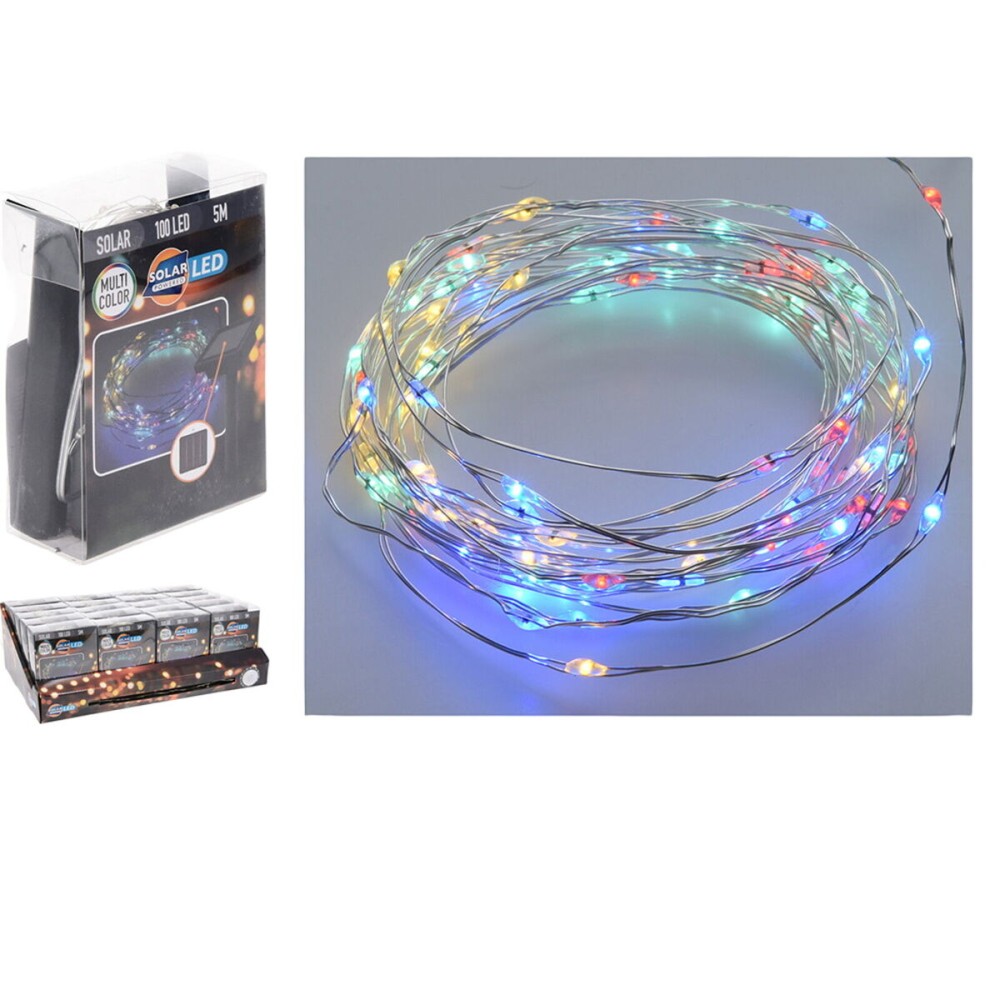 Wreath of LED Lights Lifetime 7 m 2 m Multicolour Solar