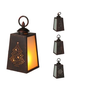 LED Lantern Lifetime 10 x 19 cm Flame effect