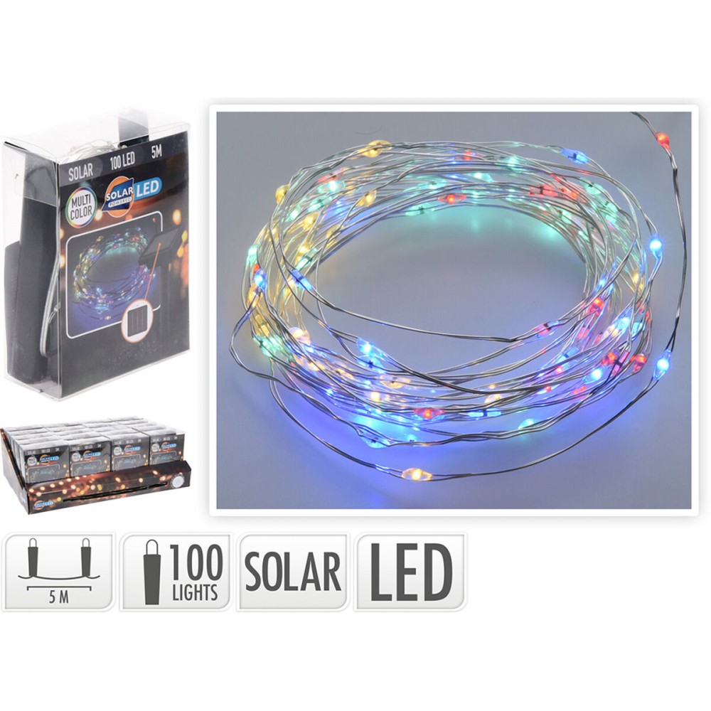 Wreath of LED Lights Lifetime 7 m 2 m Multicolour Solar