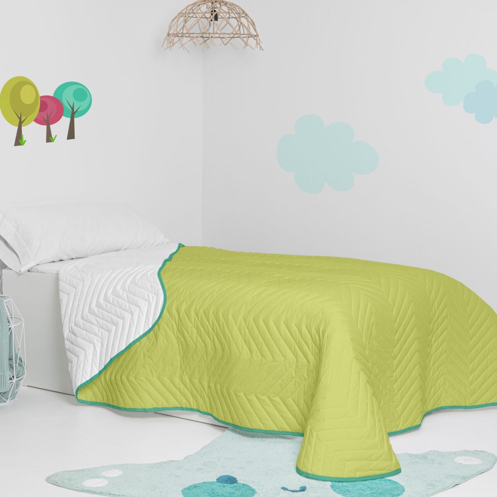 Bedspread (quilt) HappyFriday Basic Kids Arista Green 200 x 260 cm