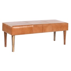 Banquette DKD Home Decor Camel Bois 122 x 41 x 46 cm