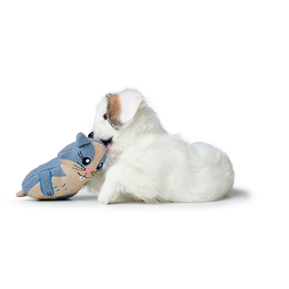 Jouet pour chien en peluche Hunter Bleu 100 % Recyclado Hamster