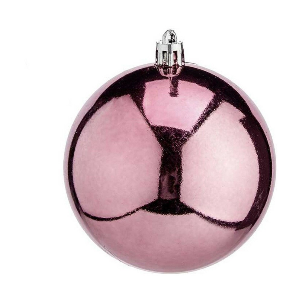 Set of Christmas balls Pink Plastic 8 x 9 x 8 cm (24 Units)