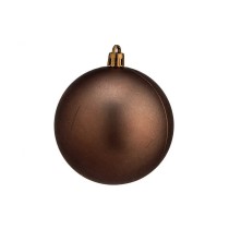 Lot de boules de Noël Marron Plastique Ø 8 cm 8 x 8 x 47 cm (24 Unités)