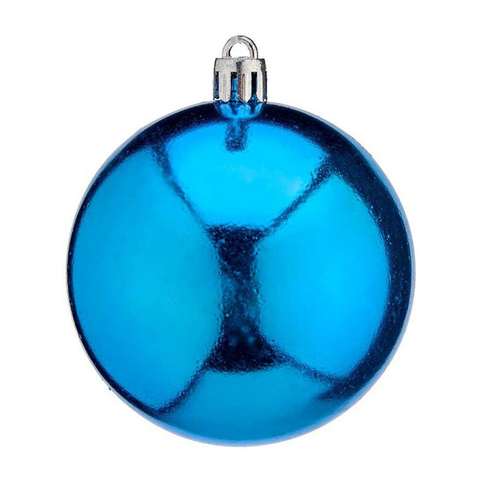 Weihnachtskugeln-Set Blau Kunststoff Ø 7 cm (12 Stück)