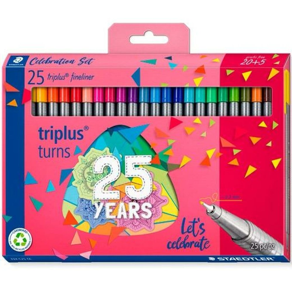 Ensemble de Marqueurs Staedtler Triplus Fineliner 334 (10 Unités)