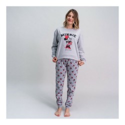 Pyjama Minnie Mouse Femme Gris