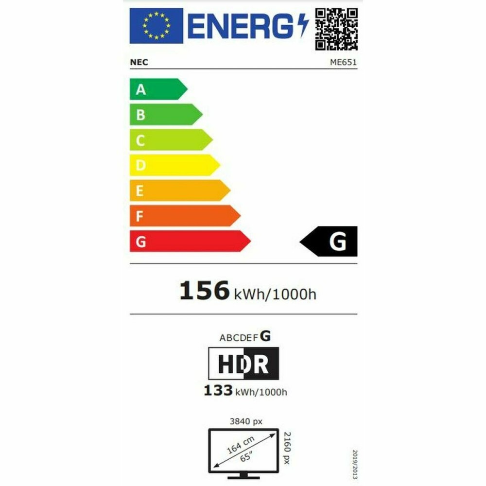 Videowall-Monitor NEC ME651 4K Ultra HD 65"