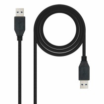 Câble USB 3.0 A vers USB A NANOCABLE 10.01.1002-BK Noir 2 m