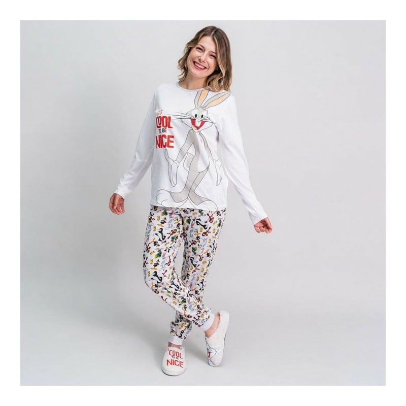 Pyjama Looney Tunes Gris Femme