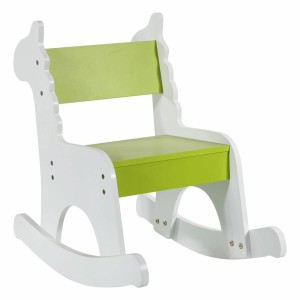 Rocking chair Alexandra House Living White Green MDF Wood 33 x 55 x 51,5 cm Children's Giraffe