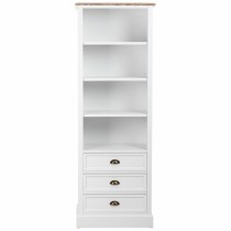 Étagère Alexandra House Living Blanc Marron Alliage de Zinc Bois MDF 40 x 180 x 63 cm