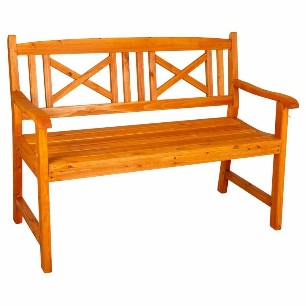 Bench Alexandra House Living Orange Fir wood 65 x 68 x 120 cm