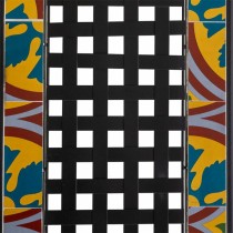 Bench Alexandra House Living Black Iron Tile 50 x 88 x 110 cm