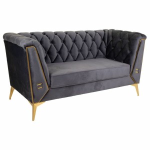 Sofa Alexandra House Living Grau 72 x 75 x 153 cm