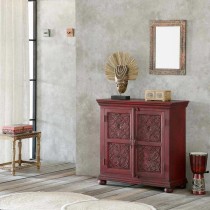 Console Alexandra House Living Red Mango wood 40 x 90 x 90 cm