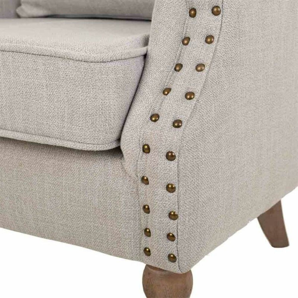 Armchair Alexandra House Living Light grey 59 x 87 x 73 cm