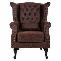 Armchair Alexandra House Living Black 84 x 86 x 84 cm Polyskin