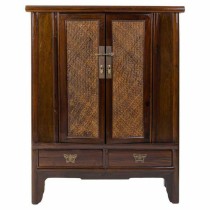 Armoire Alexandra House Living Marron Rotin MDF Bois 40 x 130 x 100 cm