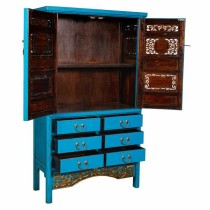 Cupboard Alexandra House Living Blue Wood Elm wood 43 x 170 x 100 cm