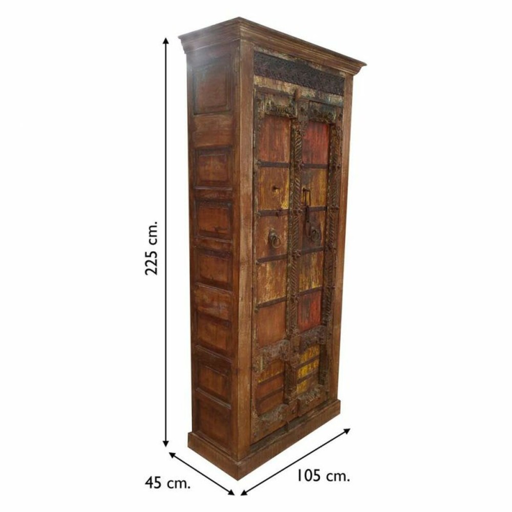 Armoire Alexandra House Living Marron Bois Recyclé 45 x 225 x 105 cm