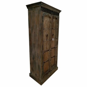 Armoire Alexandra House Living Marron polystyrène Bois de manguier 43 x 188 x 91 cm