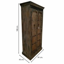 Armoire Alexandra House Living Marron polystyrène Bois de manguier 43 x 188 x 91 cm