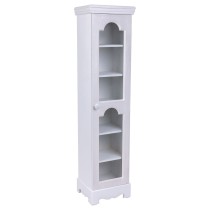 Cupboard Alexandra House Living White Mirror MDF Wood 20 x 98 x 24 cm