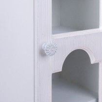 Cupboard Alexandra House Living White Mirror MDF Wood 20 x 98 x 24 cm