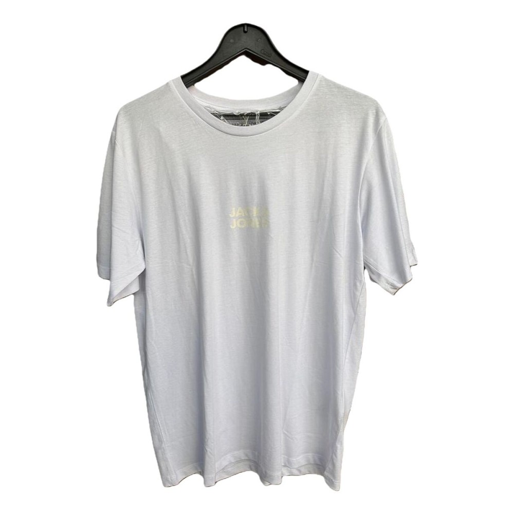 T-shirt à manches courtes homme Jack & Jones JJORLA TEE SS CREW NEW 12270873 Blanc