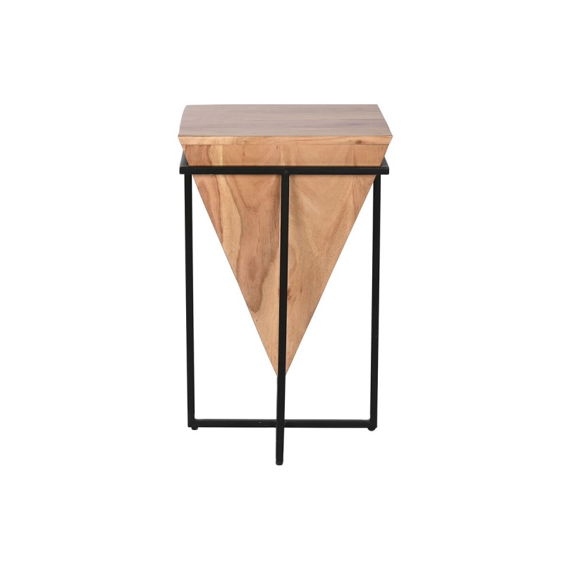 Petite Table d'Appoint Home ESPRIT Marron Noir Métal Acacia 41 x 41 x 67 cm