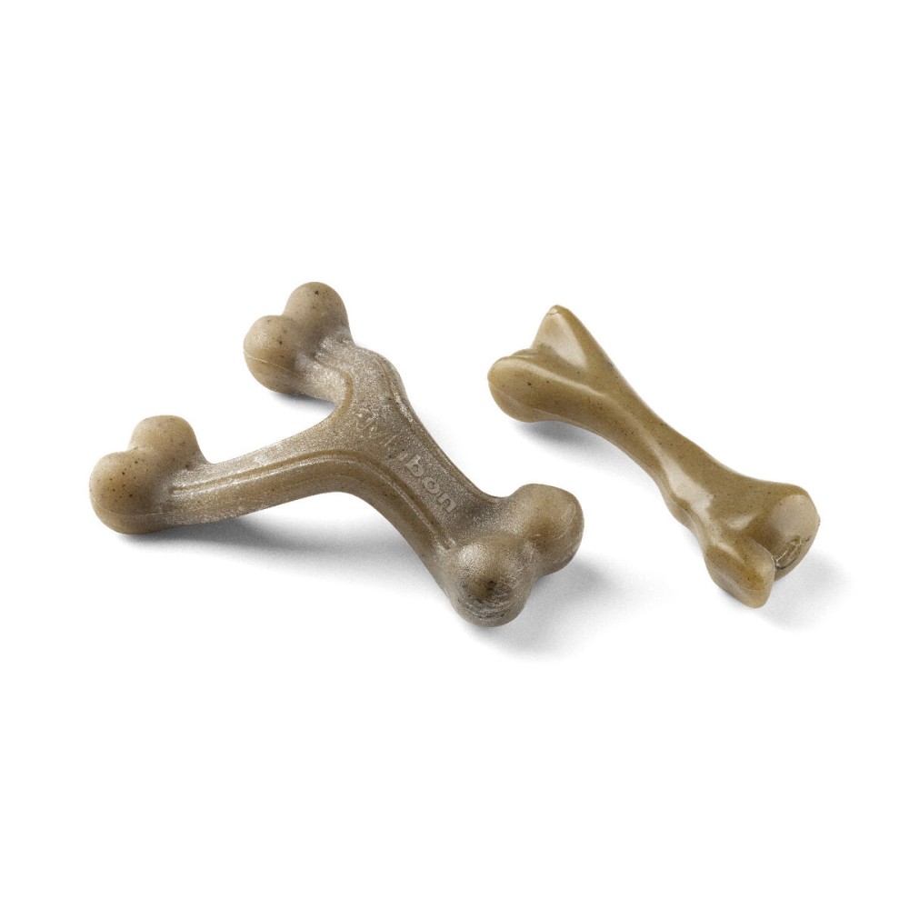 Jouet pour chien Nylabone Marron Beurre de cacahuètes Bacon Artificielle S