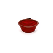 Folding Pet Bowl Gloria Red Silicone Aluminium 550 ml