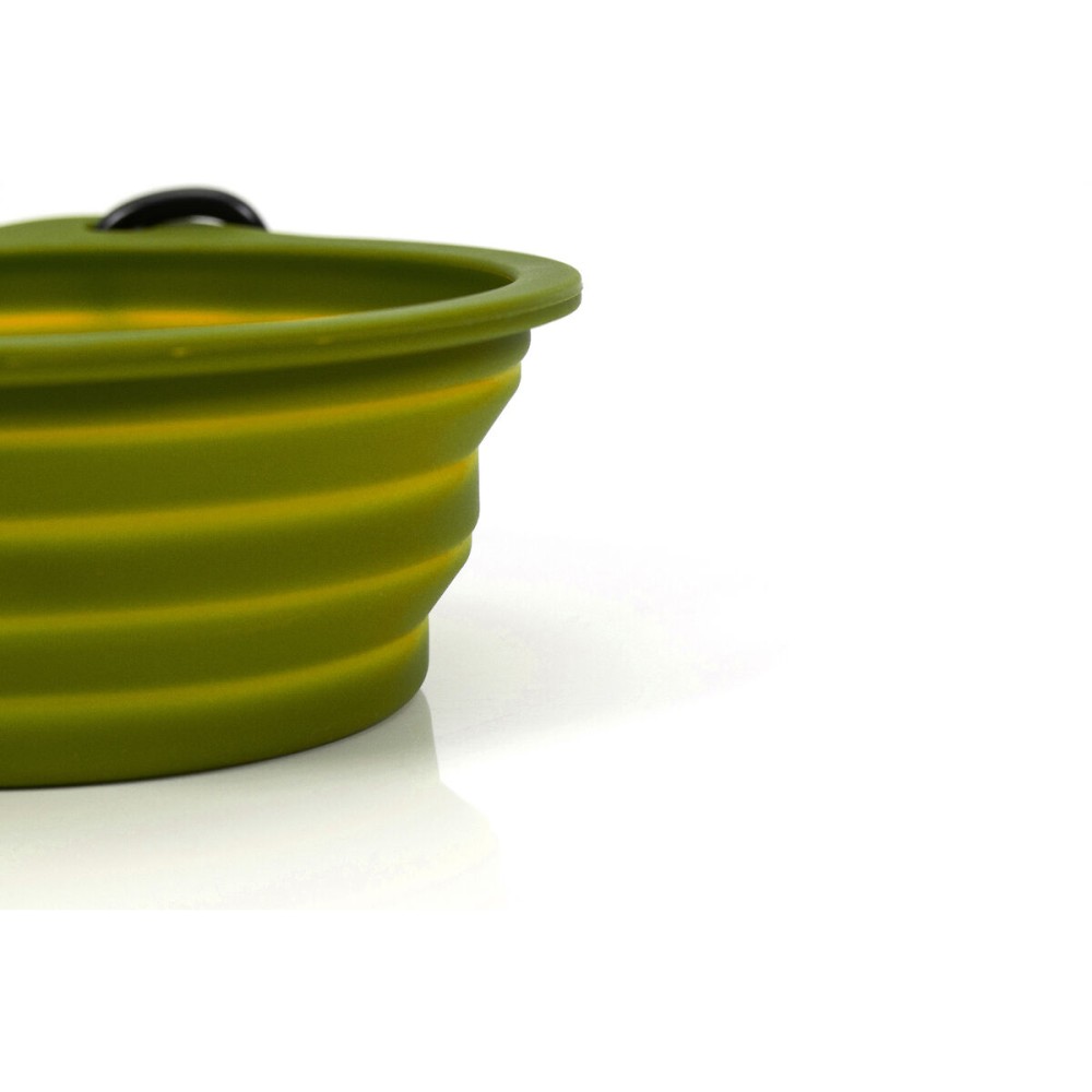 Folding Pet Bowl Gloria Green Silicone Aluminium 550 ml