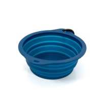 Gamelle Pliable pour Animaux Domestiques Gloria Bleu Silicone Aluminium 550 ml