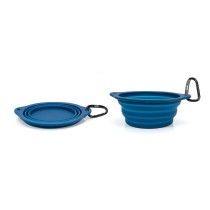 Folding Pet Bowl Gloria Blue Silicone Aluminium 550 ml