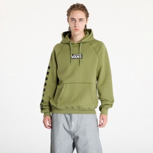 Herren Sweater mit Kapuze Vans Boxed Pullover VN000HP1ZBF1 grün