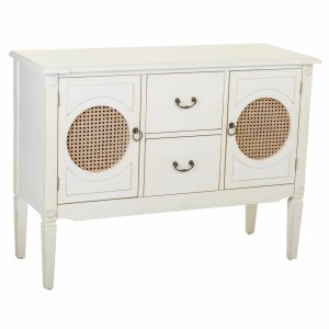 Eingangsbereich Alexandra House Living Weiß Rattan Tannenholz Holz MDF 78 x 40 x 106 cm